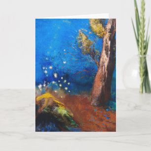 Tarjeta La Mort de Bouddha   Odilon Redon