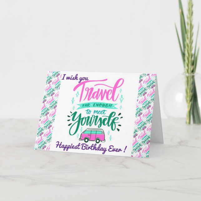 Tarjeta La Motivación de Cumpleaños Más Feliz (Anverso)