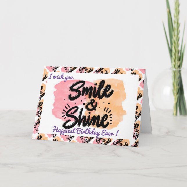 Tarjeta La Motivación de Cumpleaños más Feliz (Anverso)