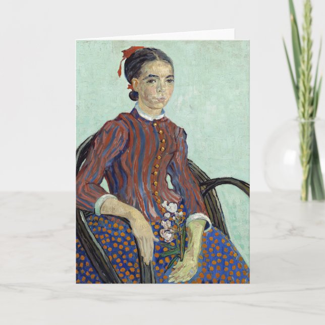 Tarjeta La Mousmé | Vincent van Gogh (Anverso)