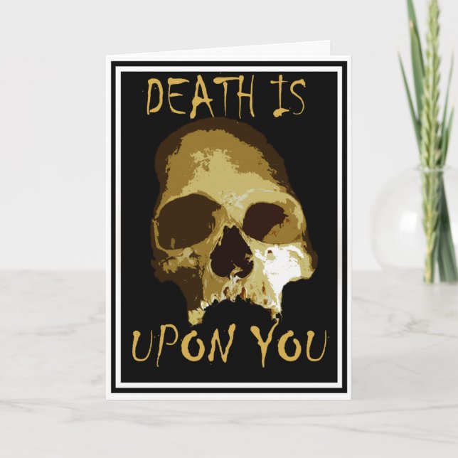 Tarjeta la muerte está sobre ti (Anverso)