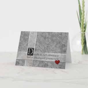 Tarjeta La muerte no es ausencia