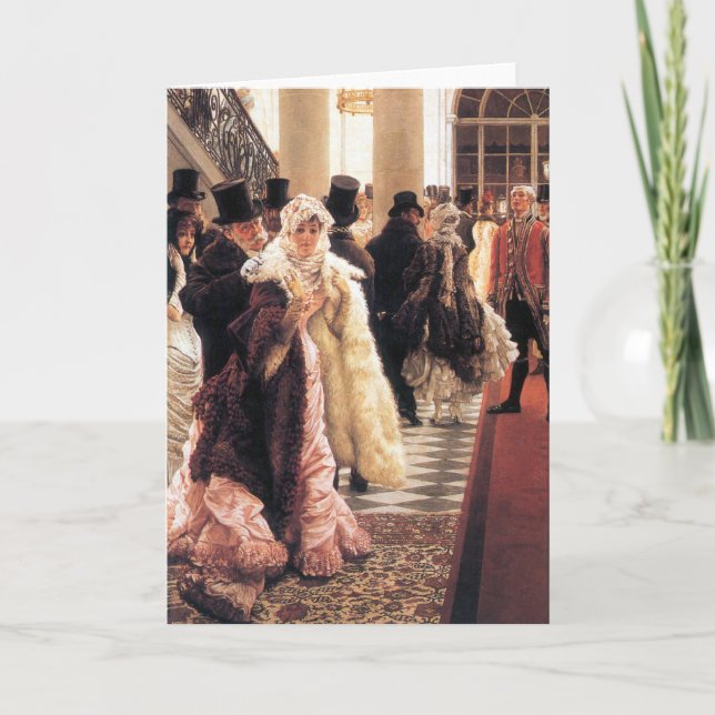 Tarjeta La mujer de moda de James Tissot (Anverso)