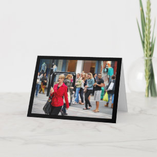 Tarjeta La Mujer de Rojo