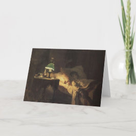 Tarjeta La mujer enferma (por Vasily Polenov)