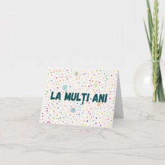 Tarjeta La mulţi ani, cumpleaños de Rumania