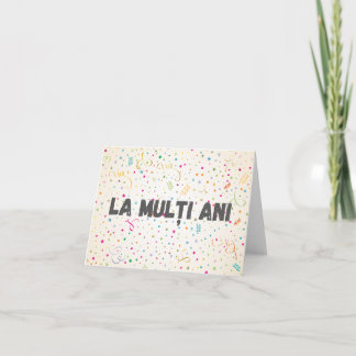 Tarjeta La mulţi ani, cumpleaños de Rumania