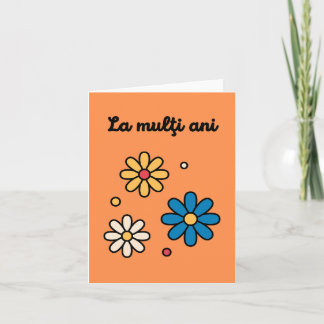 Tarjeta La mulţi ani, cumpleaños de Rumania