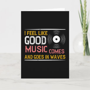 Tarjeta La Música Buena Viene Y Va En Olas