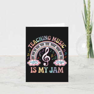 Tarjeta La música de los profesores de música musical está