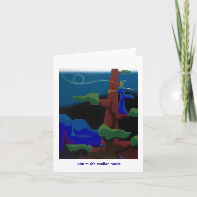 Tarjeta la música eólica de los muir de Juan - notecard (Anverso)