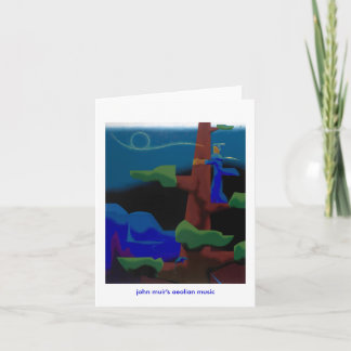 Tarjeta la música eólica de los muir de Juan - notecard