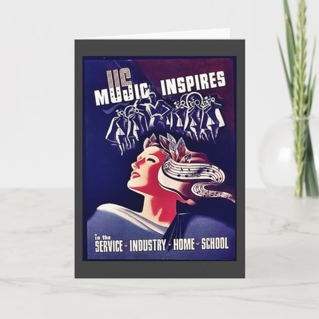 Tarjeta La música inspira (Anverso)