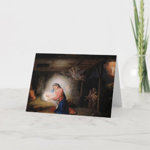 Tarjeta La Natividad de Cristo (por Vladimir Borovikovsky)