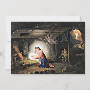 Tarjeta La Natividad de Cristo por Vladimir Borovikovsky,