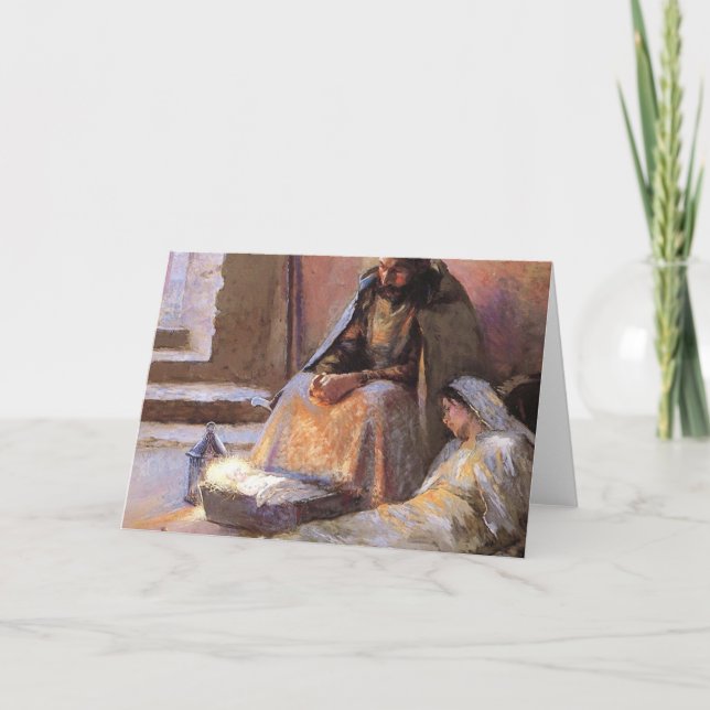 Tarjeta La Natividad De Gari Melchers (Anverso)