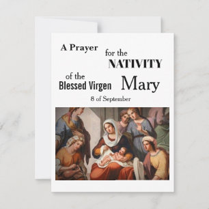 Tarjeta La natividad de Mary Card