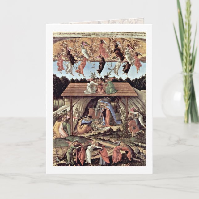 Tarjeta La Natividad Mística De Sandro Botticelli (Anverso)