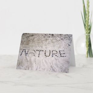 Tarjeta La naturaleza en la arena