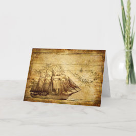 Tarjeta La nave más vieja del mapa del mundo