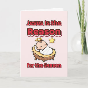 Tarjeta La Navidad de Jesús es la Razón de la Temporada