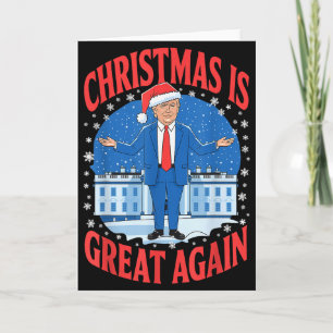 Tarjeta La Navidad Es Genial Otra Vez Xmas Trump Navidad H