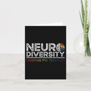 Tarjeta La neurodiversidad celebra el autismo de la salud