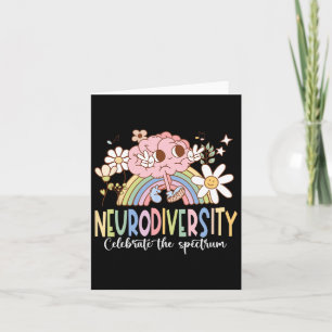 Tarjeta La neurodiversidad celebra el cerebro del espectro