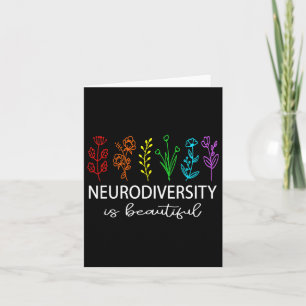 Tarjeta La neurodiversidad es bella conciencia del autismo