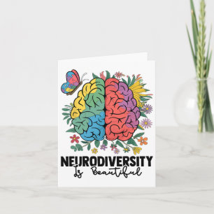 Tarjeta La Neurodiversidad Es Consciente Del Autismo De Sp