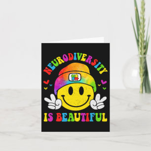 Tarjeta La neurodiversidad es una sonrisa hermosa frente a