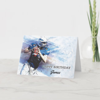 Tarjeta La NFL Estadounidense Feliz Cumpleaños Personaliza