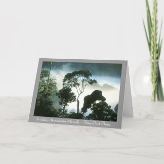 Tarjeta La niebla Enshrouds la selva tropical del Amazonas