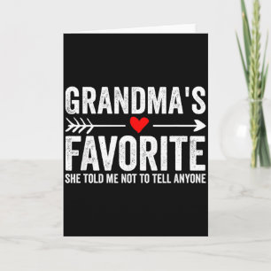 Tarjeta La nieta favorita de la abuela