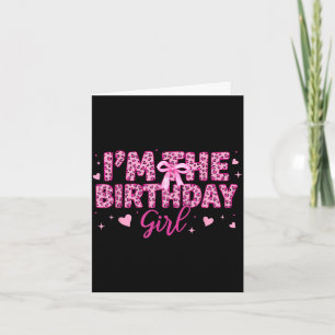 Tarjeta La niña del cumpleaños leopardo guepardo animal ro