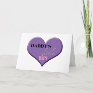 Tarjeta La niña del papá - el día de padre feliz