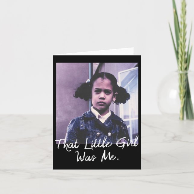 Tarjeta La Niña Pequeña Era Yo En La Camisa Kamala Harris  (Anverso)