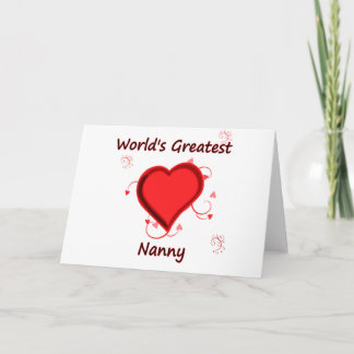 Tarjeta La niñera más grande del mundo