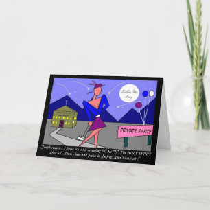 Tarjeta La noche de salida de Mary