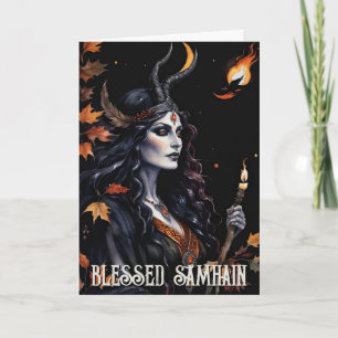 Tarjeta La Noche de Samhain de Pagan Witch