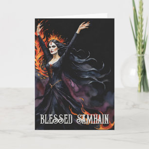 Tarjeta La Noche de Samhain de Pagan Witch