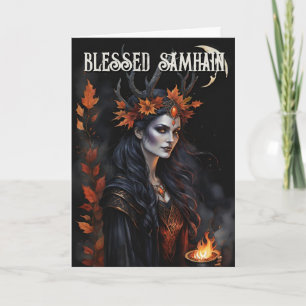 Tarjeta La Noche de Samhain de Pagan Witch