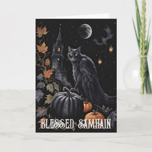 Tarjeta La Noche de Samhain Pagan Griffin
