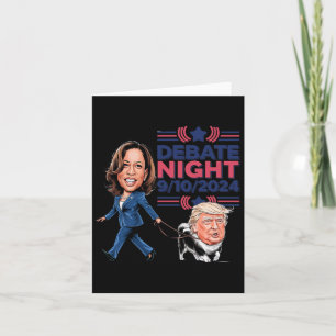 Tarjeta La noche del debate muestra la divertida marcha de