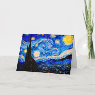 Tarjeta La noche estrellada de Vincent Van Gogh