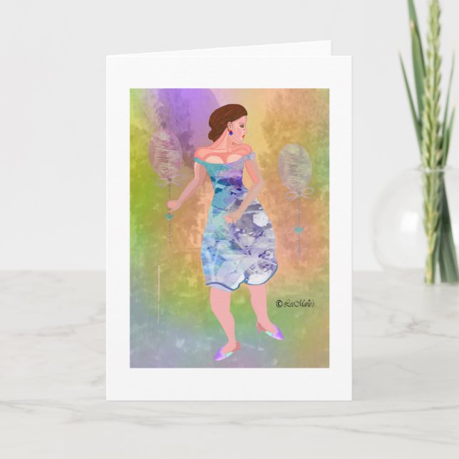 Tarjeta La novia del diseño creativo de LeeMarie (Anverso)