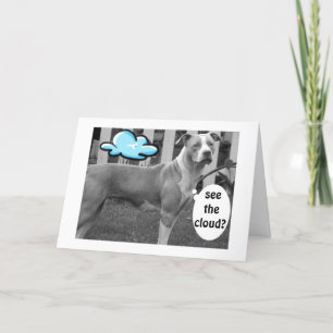 TARJETA LA NUBE AZUL SI SU CUMPLEAÑOS NO ES FELIZ DICE PER