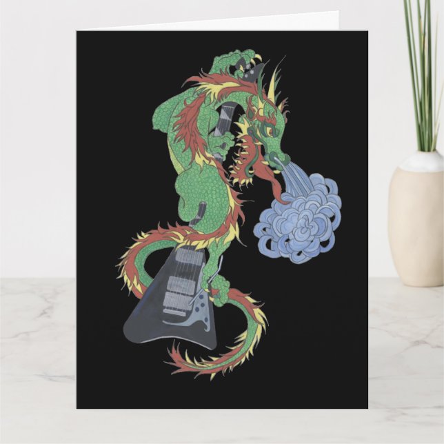 Tarjeta La nueva guitarra de Dragón Enfurecido (Anverso)