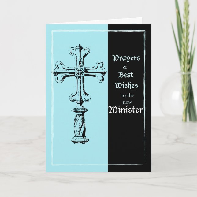 Tarjeta La nueva ordenanza del ministro felicita a Cruz po (Anverso)