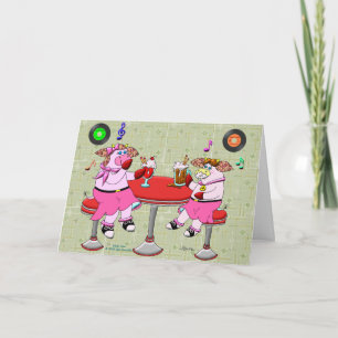 Tarjeta La ocasión nos hizo a las hermanas, corazones nos